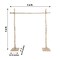 7.5 feet Natural Birch Wood Square BACKDROP STAND Wedding Arch